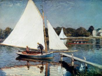 Claude Oscar Monet : Sailing At Argenteuil